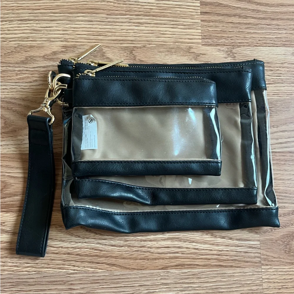Black Diaper Bag w/ Gold Zippers